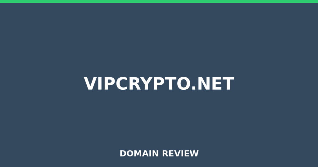 VIPCRYPTO.NET review 2026 - Domain review placeholder image for vipcrypto.net