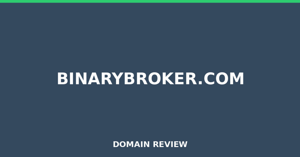 BINARYBROKER.COM review 2026 - Domain review placeholder image for binarybroker.com