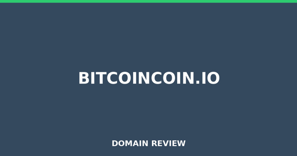 BITCOINCOIN.IO review 2026 - Domain review placeholder image for bitcoincoin.io