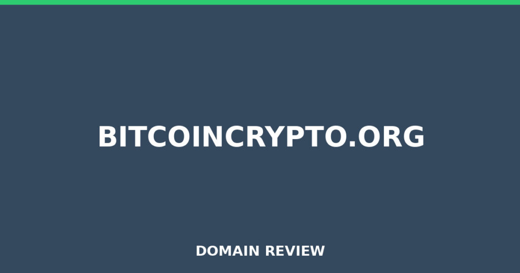 BITCOINCRYPTO.ORG review 2026 - Domain review placeholder image for bitcoincrypto.org