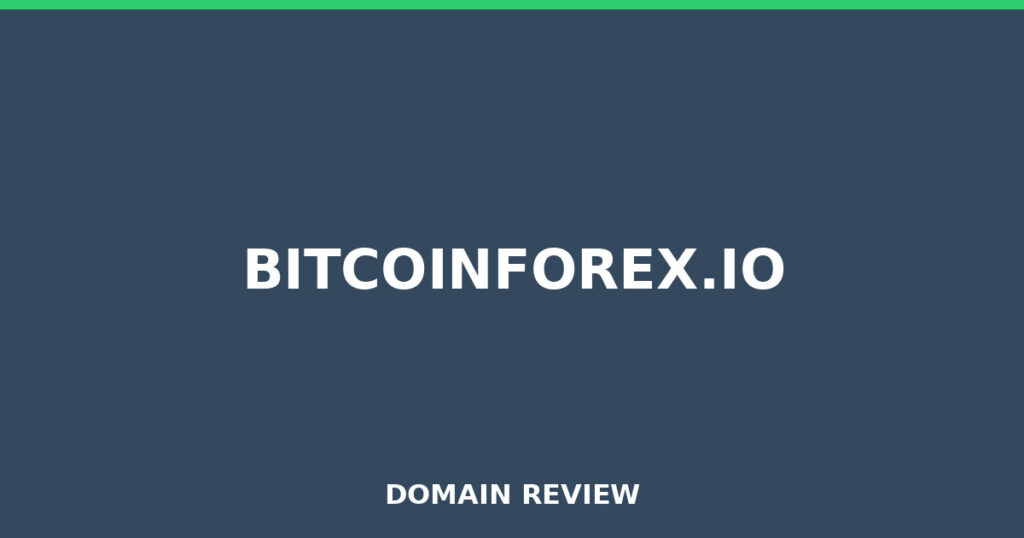 BITCOINFOREX.IO review 2026 - Domain review placeholder image for bitcoinforex.io