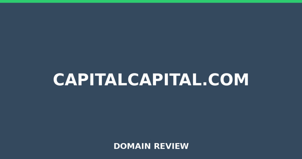 CAPITALCAPITAL.COM review 2026 - Domain review placeholder image for capitalcapital.com