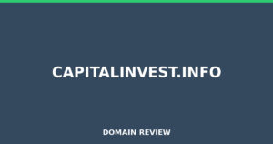 capitalinvest.info Review 2026 – Detailed Analysis