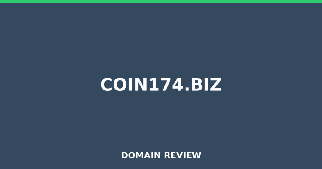 COIN174.BIZ review 2026 - Domain review placeholder image for coin174.biz