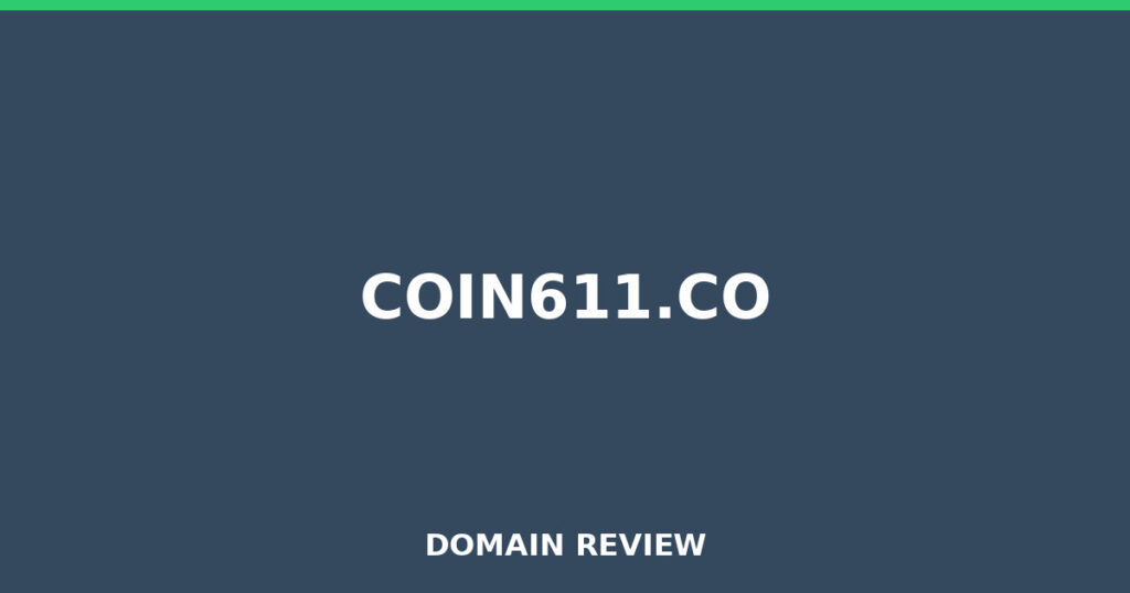 COIN611.CO review 2026 - Domain review placeholder image for coin611.co
