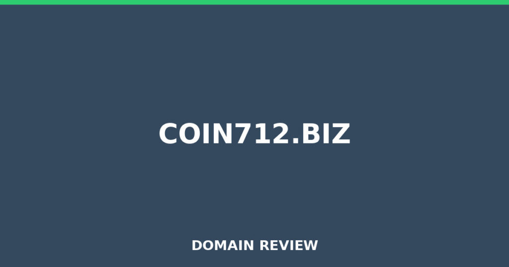 COIN712.BIZ review 2026 - Domain review placeholder image for coin712.biz