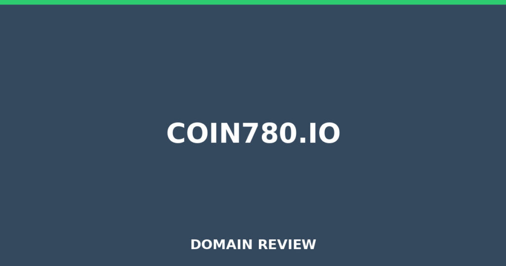 COIN780.IO review 2026 - Domain review placeholder image for coin780.io