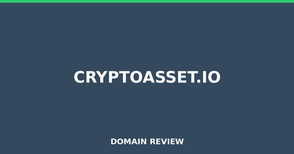 CRYPTOASSET.IO review 2026 - Domain review placeholder image for cryptoasset.io