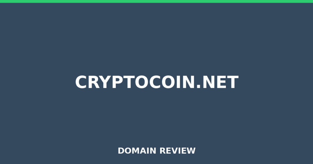 CRYPTOCOIN.NET review 2026 - Domain review placeholder image for cryptocoin.net