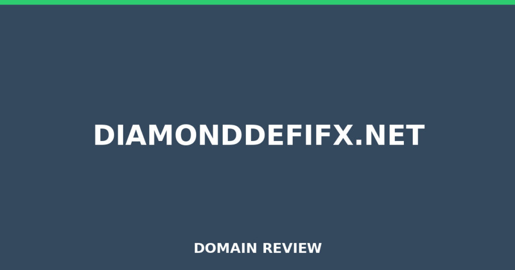 DIAMONDDEFIFX.NET review 2026 - Domain review placeholder image for diamonddefifx.net
