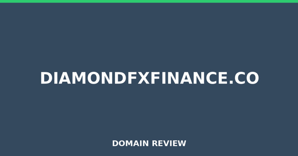 DIAMONDFXFINANCE.CO review 2026 - Domain review placeholder image for diamondfxfinance.co