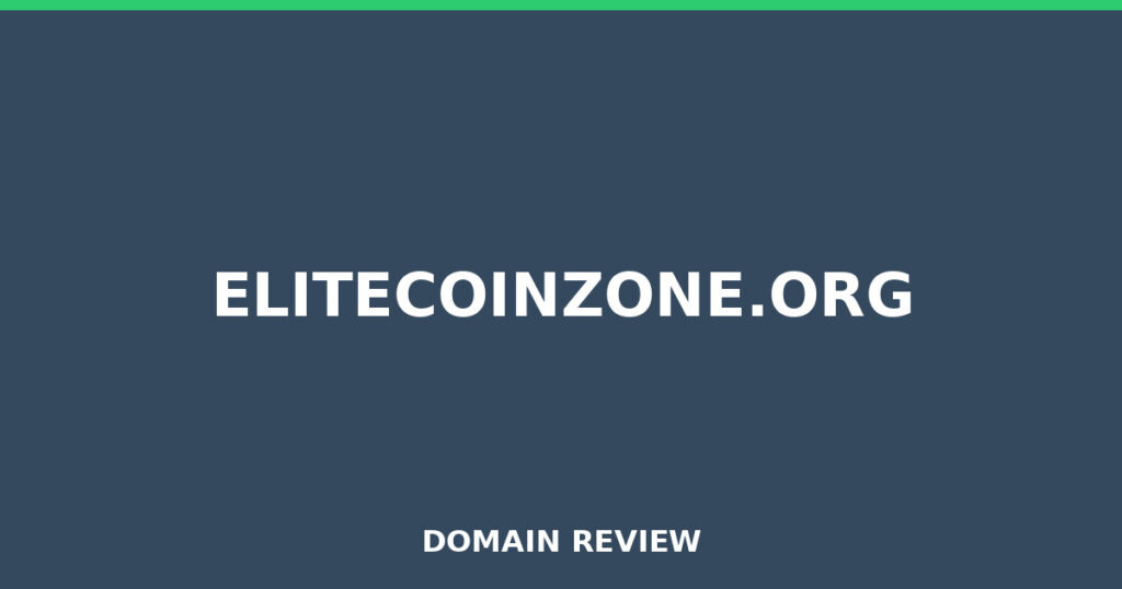 ELITECOINZONE.ORG review 2026 - Domain review placeholder image for elitecoinzone.org