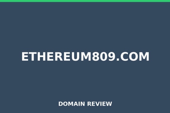 ETHEREUM809.COM review 2026 - Domain review placeholder image for ethereum809.com