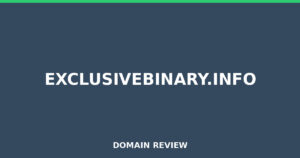 exclusivebinary.info Review 2026 – Detailed Analysis