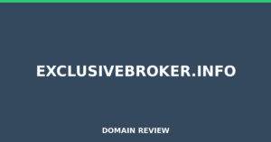 exclusivebroker.info 2026 Review – Legitimacy Check