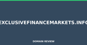 exclusivefinancemarkets.info Review 2026 – Detailed Analysis