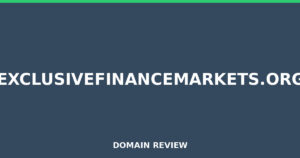 exclusivefinancemarkets.org Review 2026 – Detailed Analysis