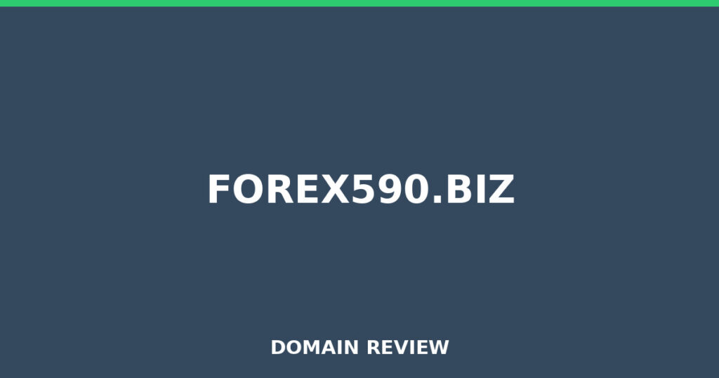 FOREX590.BIZ review 2026 - Domain review placeholder image for forex590.biz