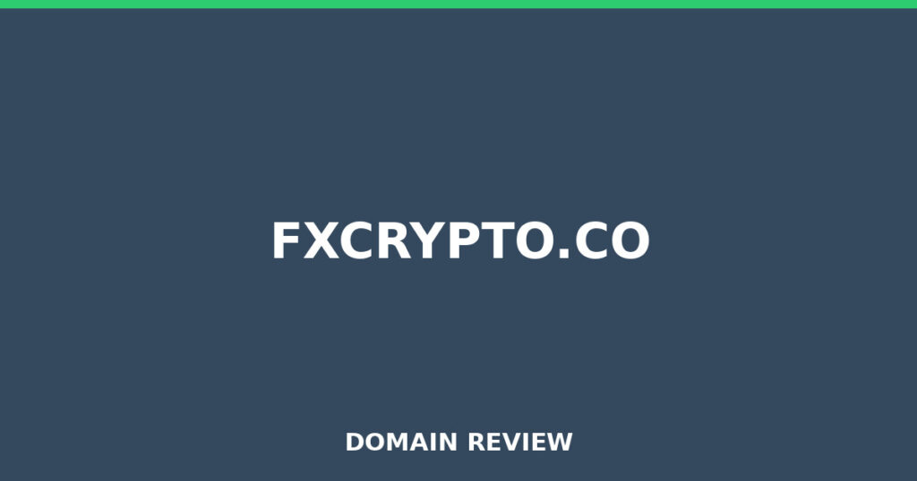 FXCRYPTO.CO review 2026 - Domain review placeholder image for fxcrypto.co