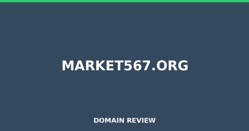 MARKET567.ORG review 2026 - Domain review placeholder image for market567.org