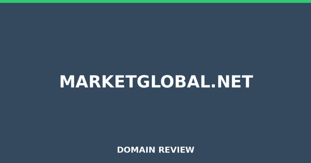 MARKETGLOBAL.NET review 2026 - Domain review placeholder image for marketglobal.net