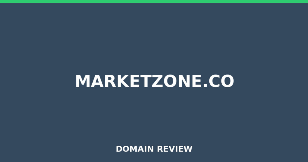 MARKETZONE.CO review 2026 - Domain review placeholder image for marketzone.co