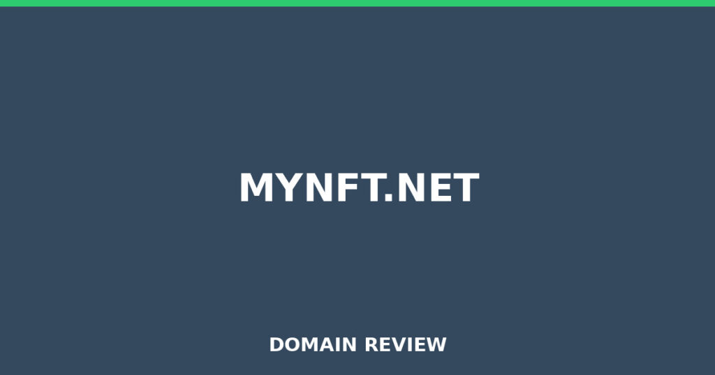 MYNFT.NET review 2026 - Domain review placeholder image for mynft.net