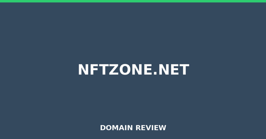 NFTZONE.NET review 2026 - Domain review placeholder image for nftzone.net