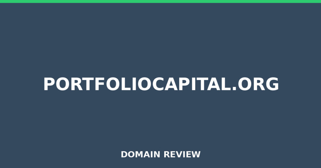 PORTFOLIOCAPITAL.ORG review 2026 - Domain review placeholder image for portfoliocapital.org