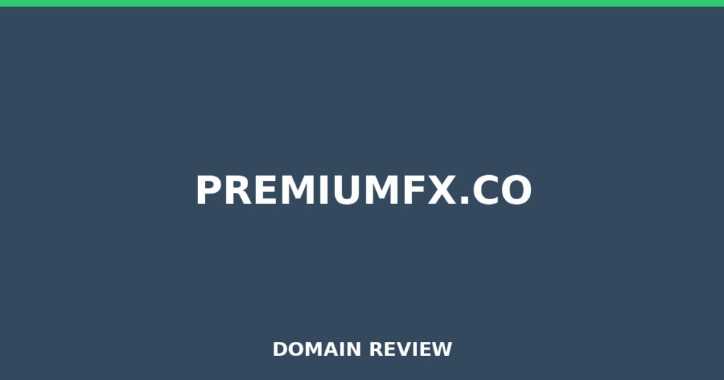 PREMIUMFX.CO review 2026 - Domain review placeholder image for premiumfx.co