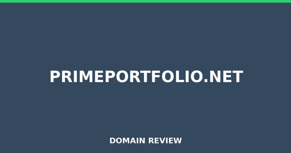 PRIMEPORTFOLIO.NET review 2026 - Domain review placeholder image for primeportfolio.net