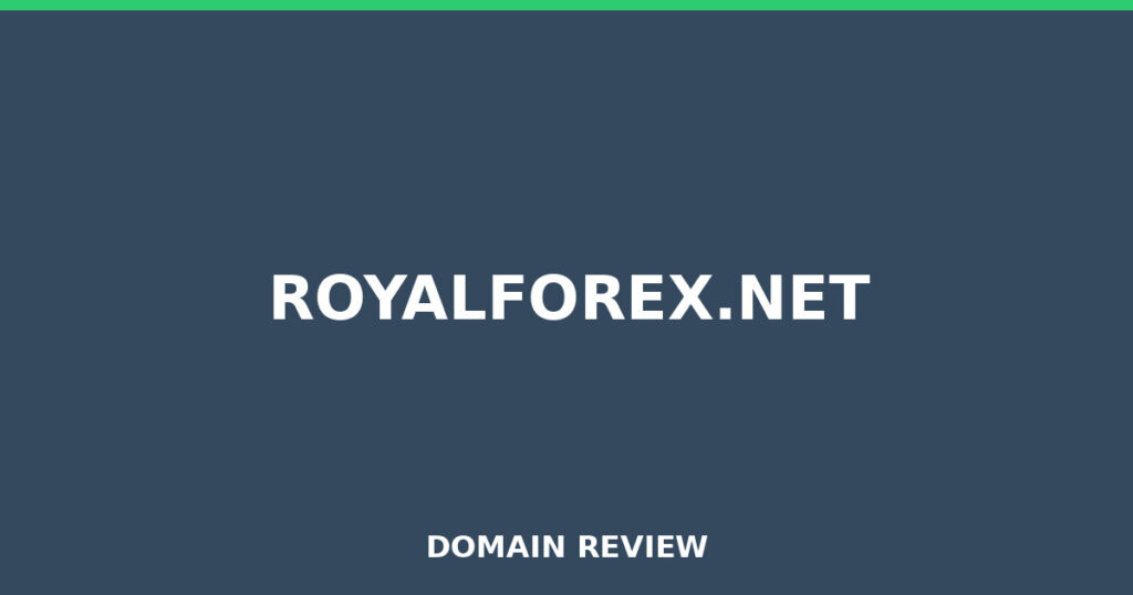 ROYALFOREX.NET review 2026 - Domain review placeholder image for royalforex.net