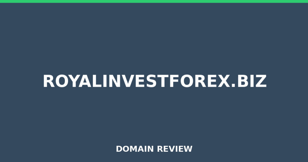 ROYALINVESTFOREX.BIZ review 2026 - Domain review placeholder image for royalinvestforex.biz