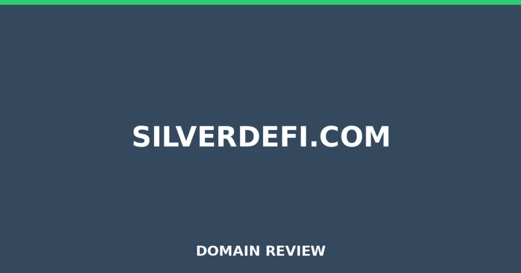 SILVERDEFI.COM review 2026 - Domain review placeholder image for silverdefi.com