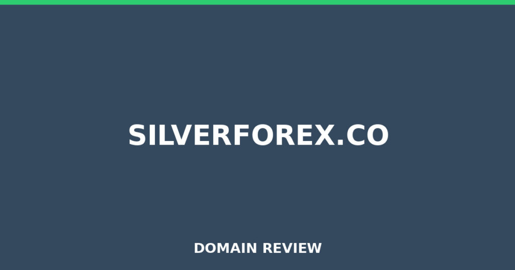 SILVERFOREX.CO review 2026 - Domain review placeholder image for silverforex.co