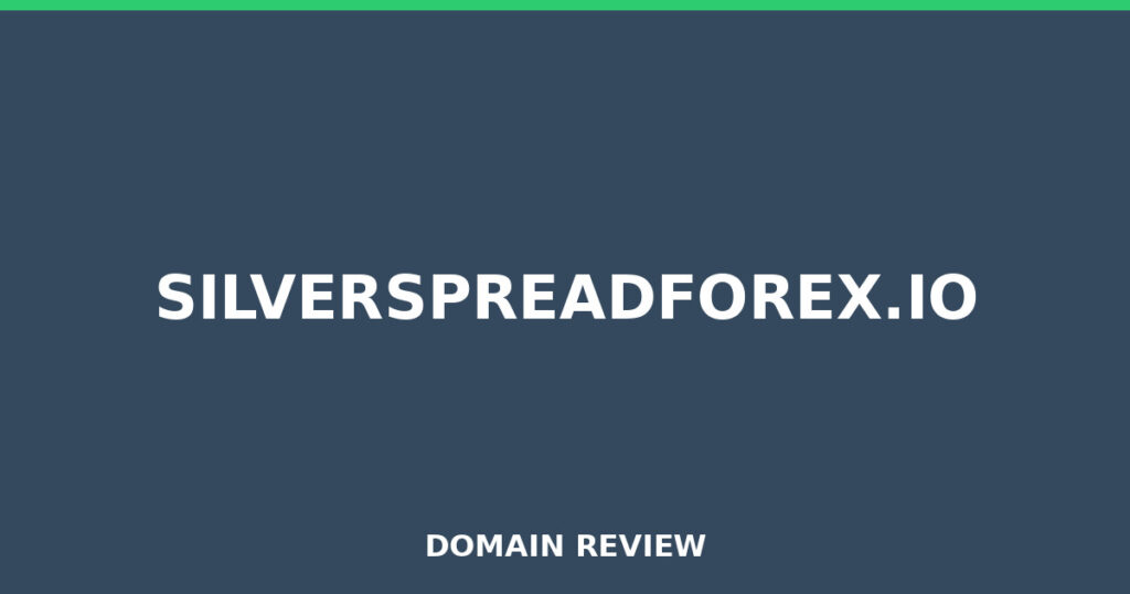 SILVERSPREADFOREX.IO-Rezension 2026 – Platzhalterbild für die Domain-Rezension für silverspreadforex.io