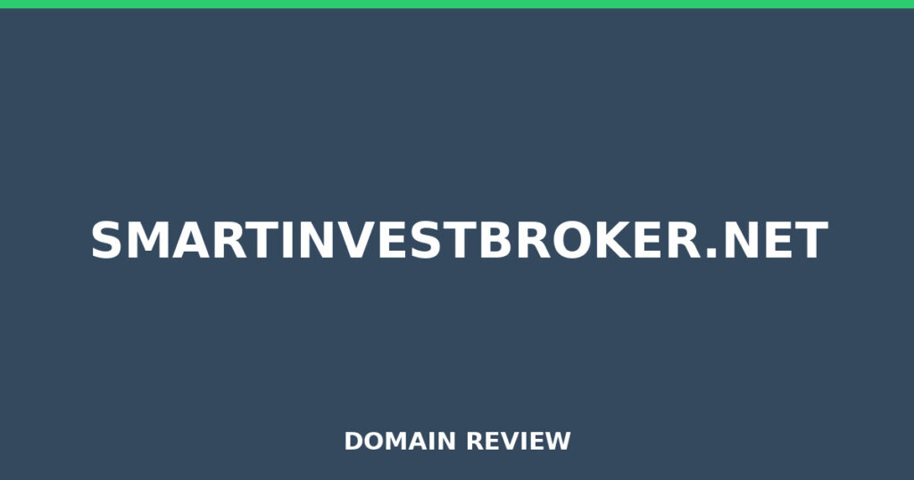 SMARTINVESTBROKER.NET review 2026 - Domain review placeholder image for smartinvestbroker.net