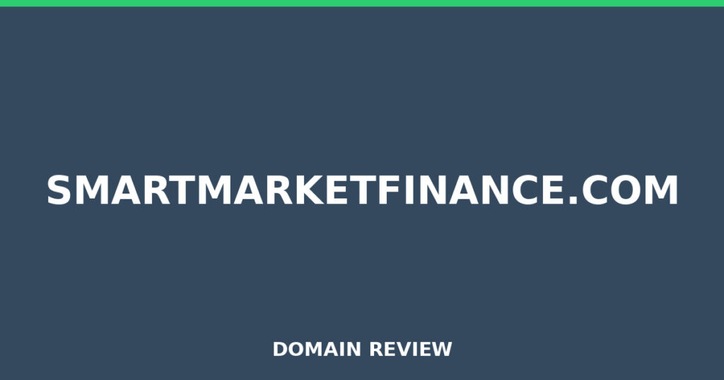 SMARTMARKETFINANCE.COM review 2026 - Domain review placeholder image for smartmarketfinance.com
