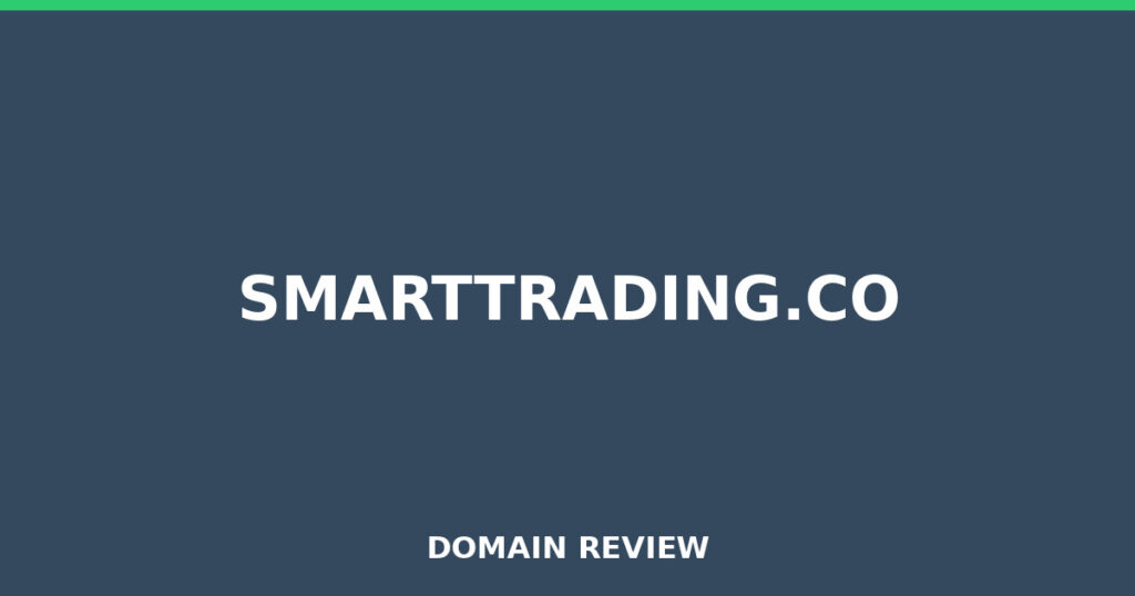 SMARTTRADING.CO review 2026 - Domain review placeholder image for smarttrading.co