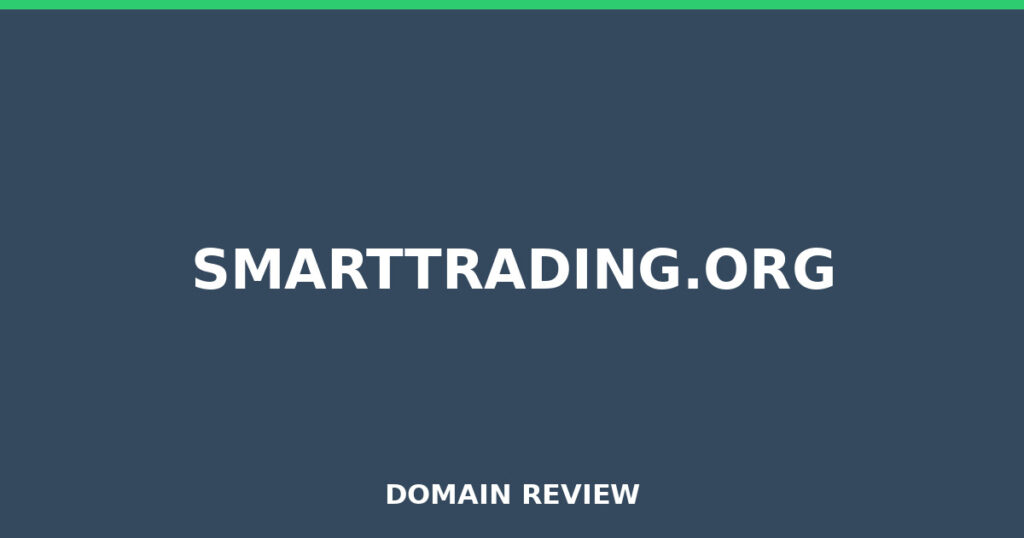 SMARTTRADING.ORG review 2026 - Domain review placeholder image for smarttrading.org