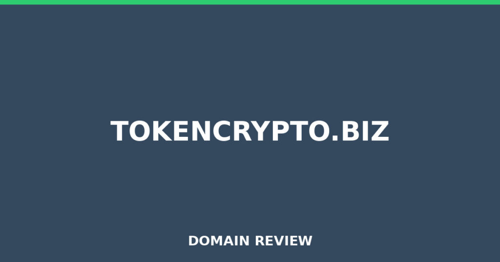 TOKENCRYPTO.BIZ review 2026 - Domain review placeholder image for tokencrypto.biz