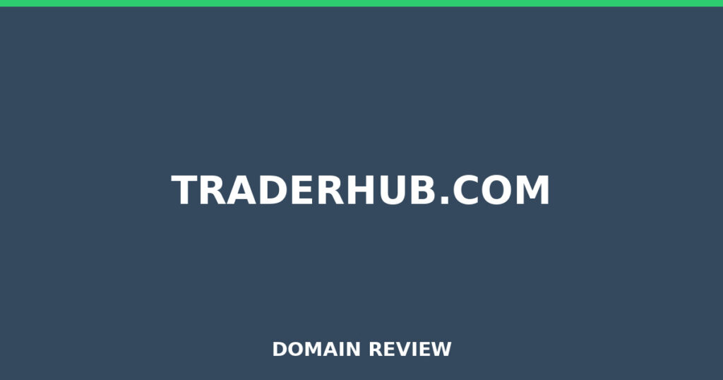 TRADERHUB.COM review 2026 - Domain review placeholder image for traderhub.com