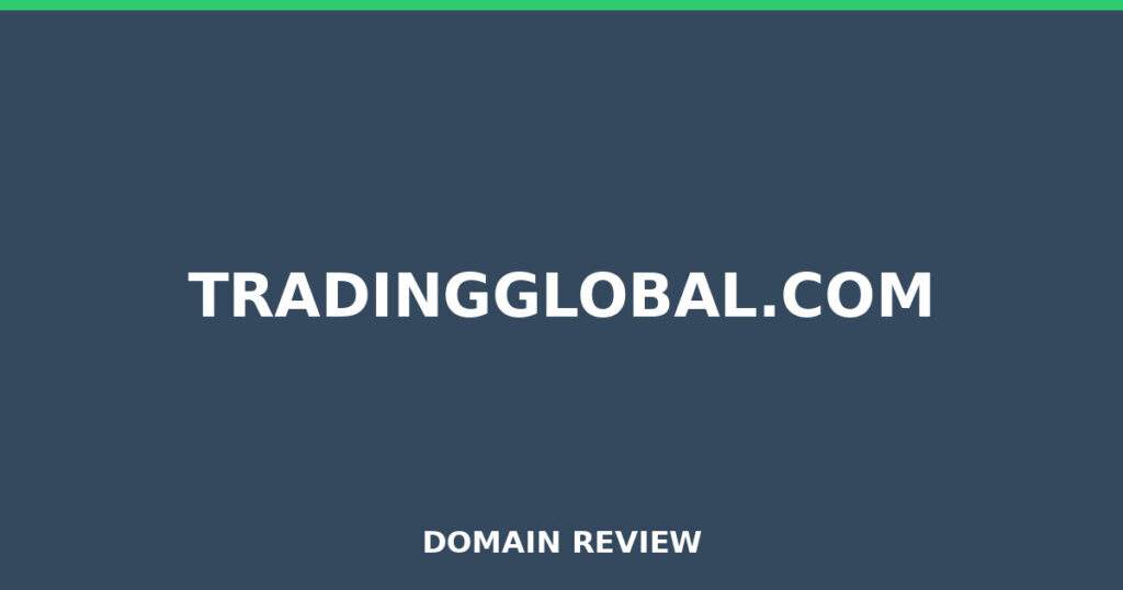 TRADINGGLOBAL.COM review 2026 - Domain review placeholder image for tradingglobal.com