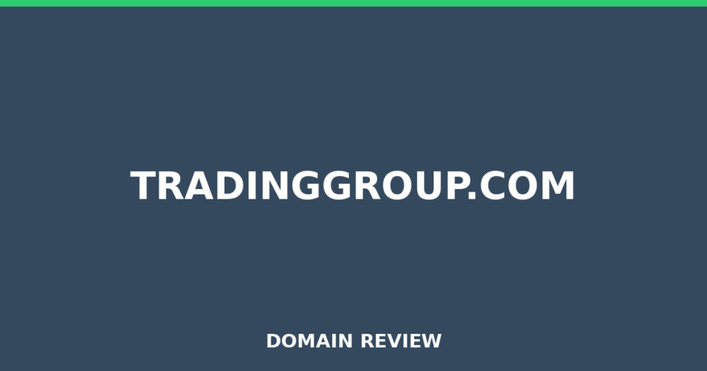 TRADINGGROUP.COM review 2026 - Domain review placeholder image for tradinggroup.com