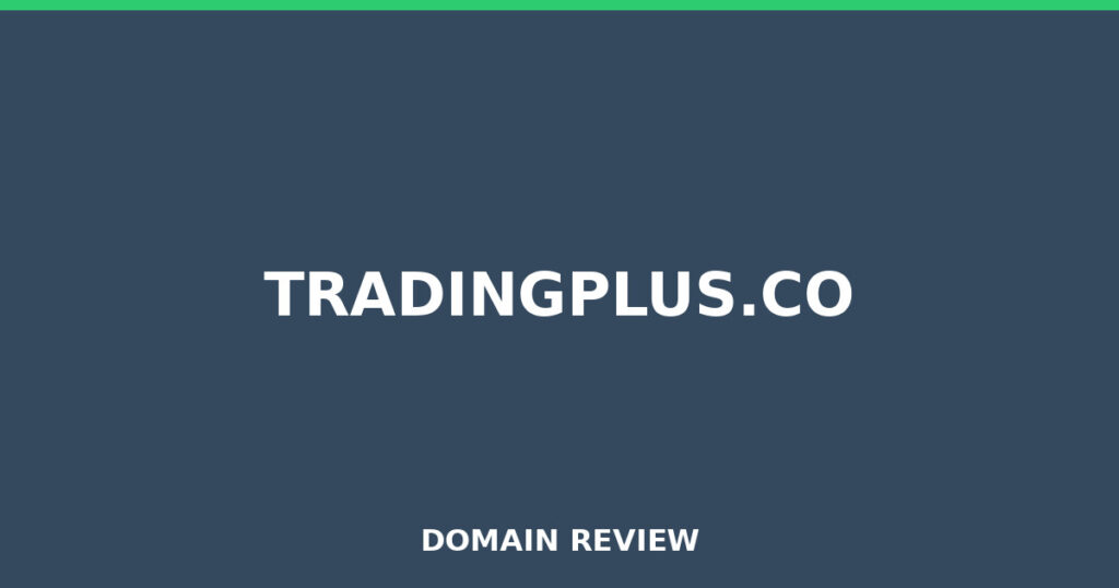 TRADINGPLUS.CO review 2026 - Domain review placeholder image for tradingplus.co