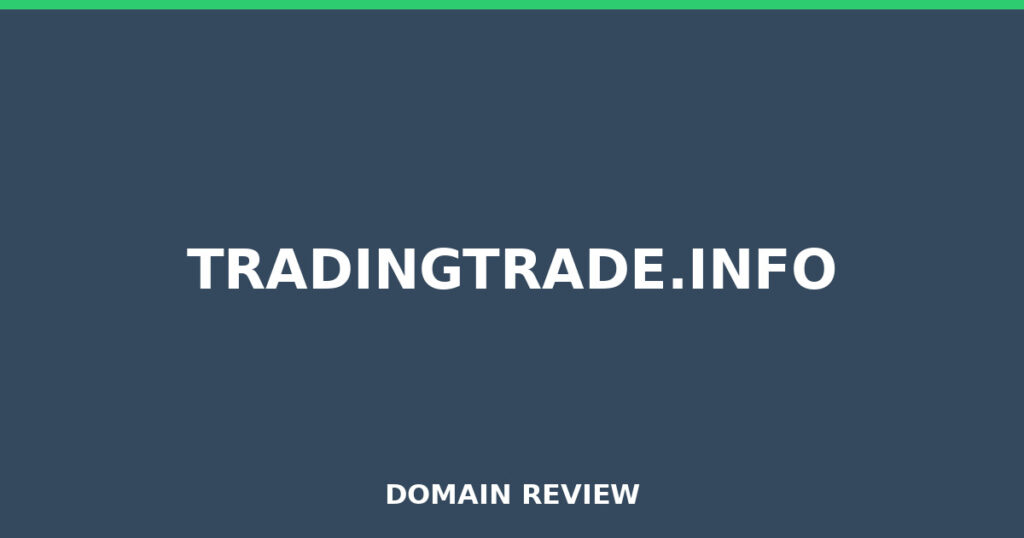 TRADINGTRADE.INFO review 2026 - Domain review placeholder image for tradingtrade.info