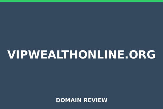 VIPWEALTHONLINE.ORG review 2026 - Domain review placeholder image for vipwealthonline.org
