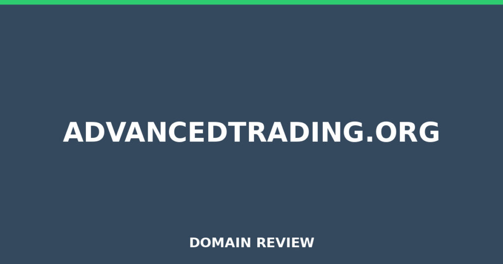 ADVANCEDTRADING.ORG review 2026 - Domain review placeholder image for advancedtrading.org