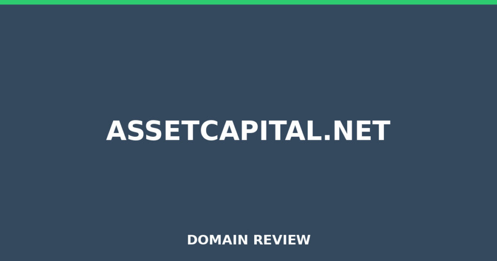 ASSETCAPITAL.NET review 2026 - Domain review placeholder image for assetcapital.net