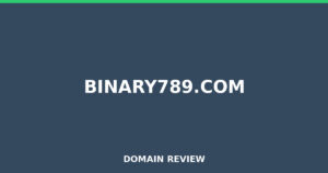 binary789.com 2026 Review – Legitimacy Check